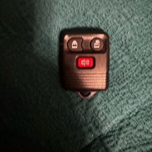 Ford Black and Red Key Fob